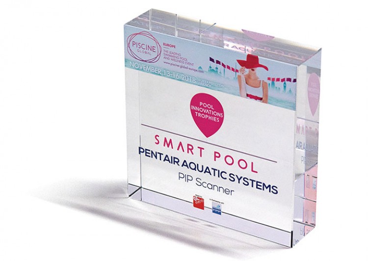 prix Innovation Catégorie Smart Pool Piscine Global Europe 2018 application PIP scanner PENTAIR