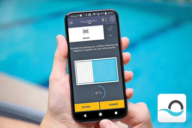 application MyCover pour couvertures automatiques piscine Maytronics