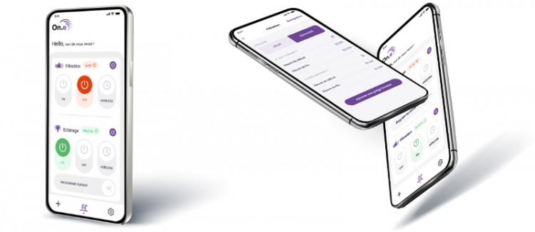Le module On.e est pilotable via son application dédiée à partir d'un Smartphone
