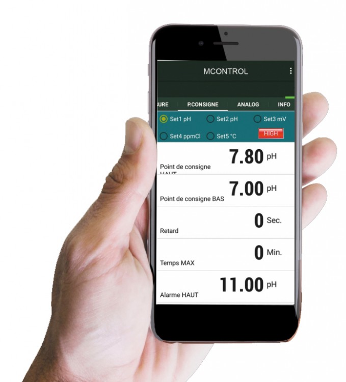 gestion à distance sur appli mobile malcontrol regulation traitement de l'eau des piscines collectives 