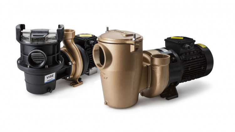 Pool Bronze Filter Pumps from Pahlén prefilter recirculation of water vise series ie3 motors