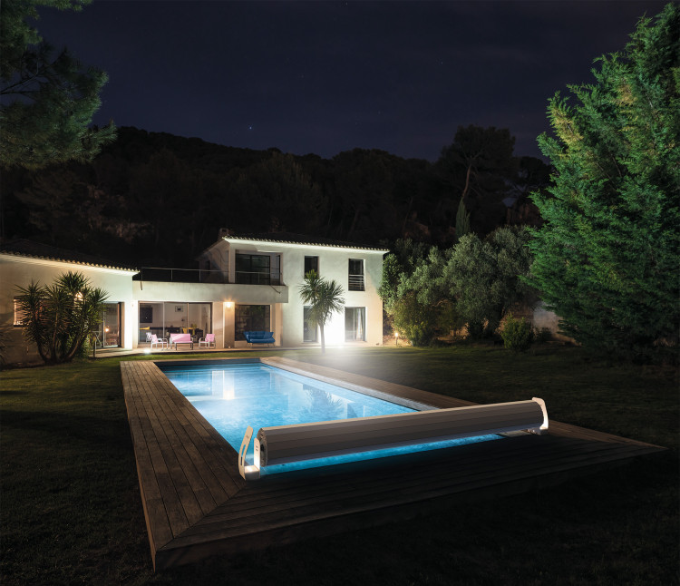 Couverture Pearl Protect hors-sol piscine de nuit