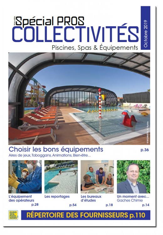 couverture du magazine des professionnels piscine et spa Spécial PROS Collectivités n°4