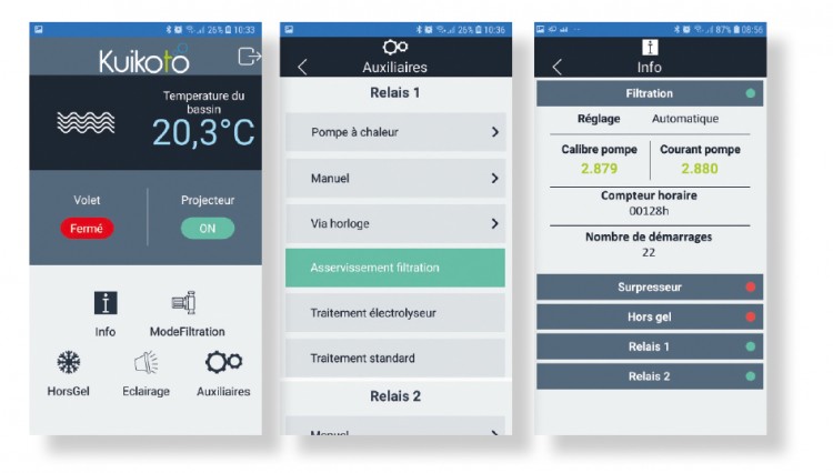 ecran smartphoneapplication Kuikoto