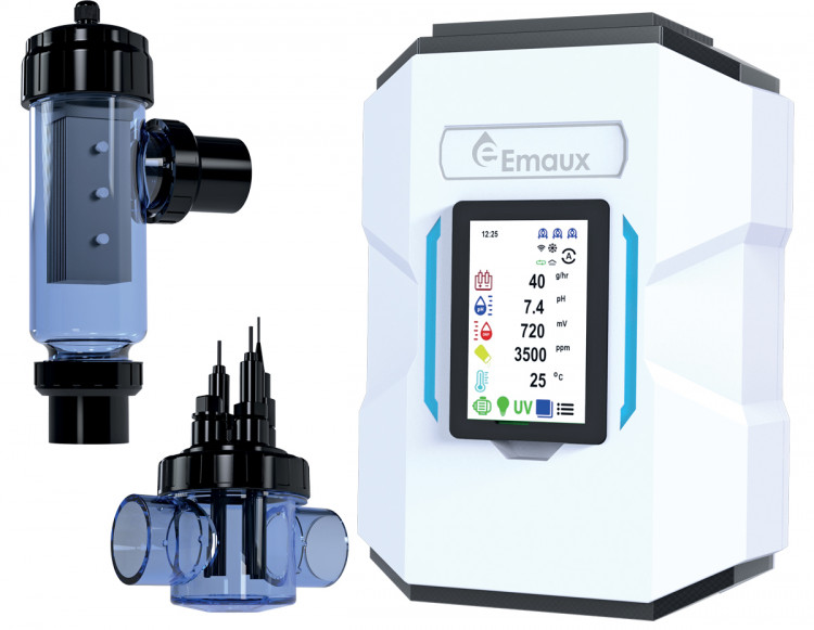 CyberSync by Emaux: unidad de control y celdas de medici&oacute;n