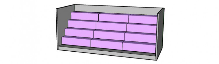 Schéma d'escaliers en XPS d'Aqua Pins