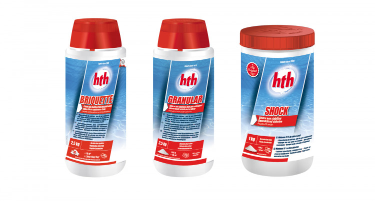 Gamme hypochlorite de calcium hth chlore piscine sans stabilisant