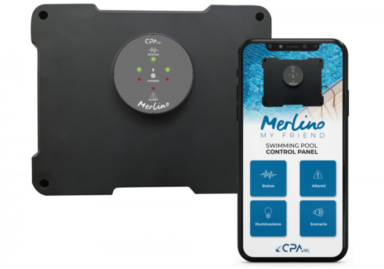 Gestione a distanza della piscina da un smartphone Merlino di C.P.A srl