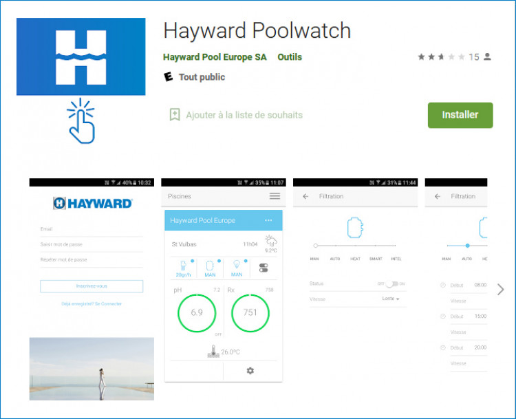 The Hayward Poolwatch application on Google Play