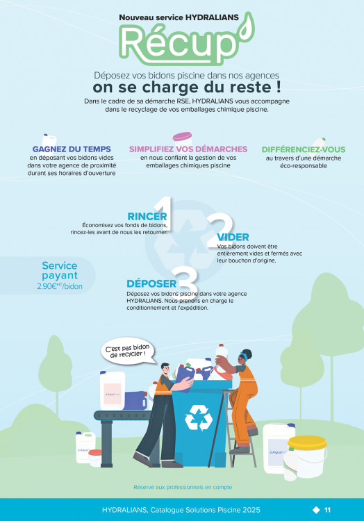 Catalogue Hydralians Service Chimie Récup