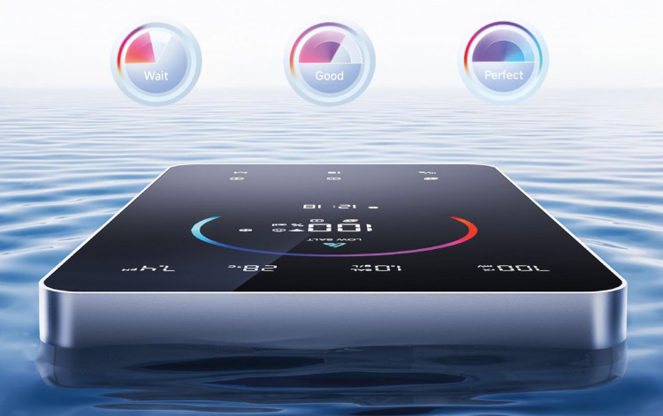 iGarden Smart Salt Chlorinator X Series' full-screen interface