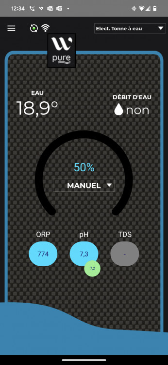 Inversel pilotable via l'application mobile WPure