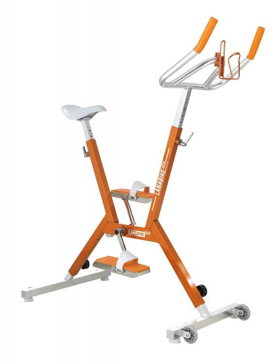 Lanabike Evo aluminium light orange pool aquabike by Poolstar