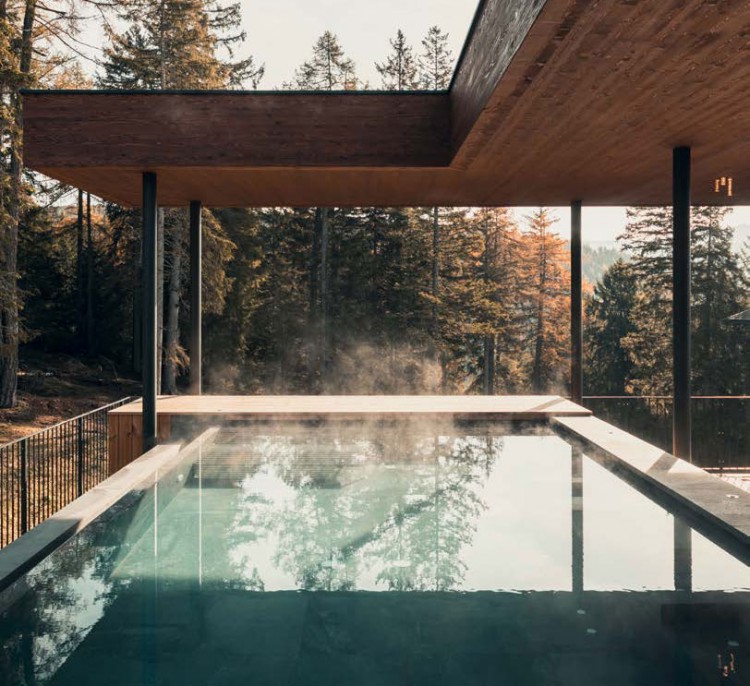 piscina sul terrazzo Preformati Italia