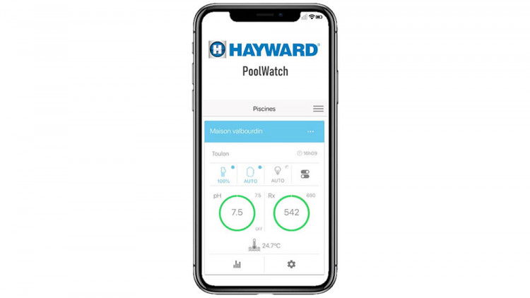 Application smartphone Hayward Poolwatch