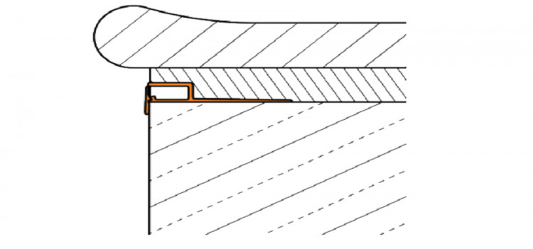 Rail d'accrochage de liner Rail Hung pour pose liner piscine