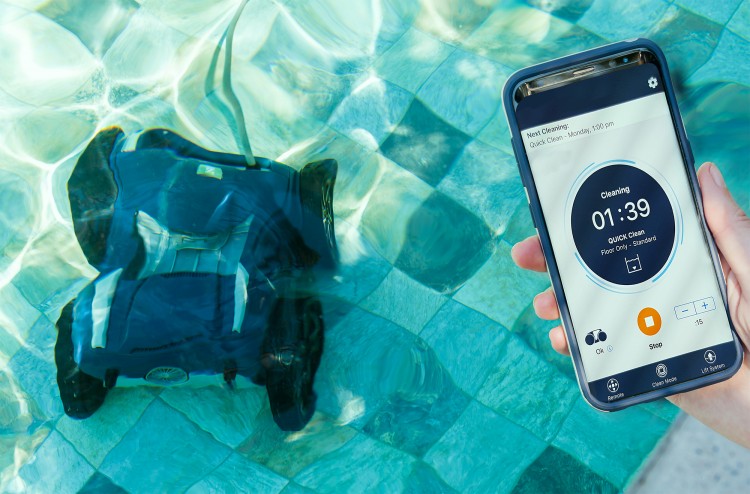 robot nettoyage piscine Alpha iQ connecte application smartphone iAquaLink Zodiac