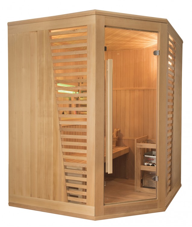 venetian wooden finnish style sauna Poolstar