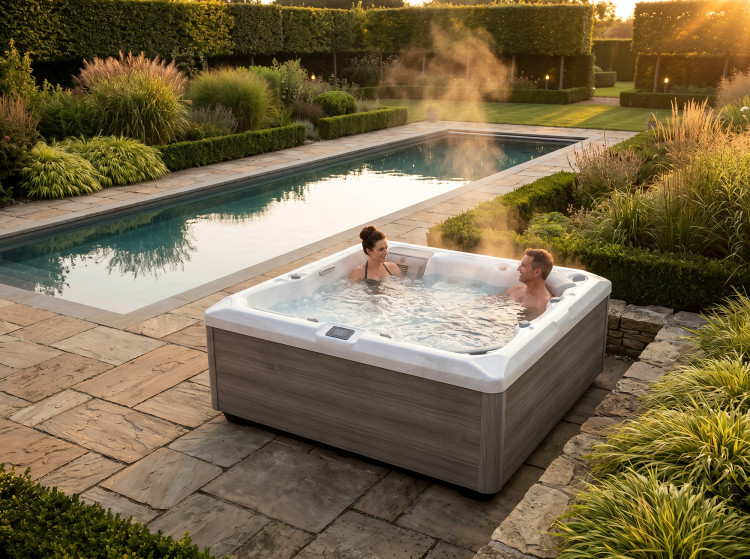 spa and swimming pool outside spa and swimming pool outside