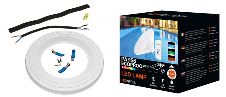 lampe led Piscine Ecoproof Seamaid et kit installation