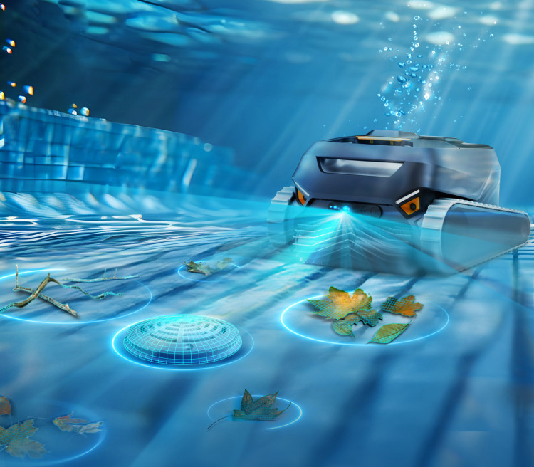 Détection et collecte optimisées grâce à la vision intelligente des robots de piscine Smorobot