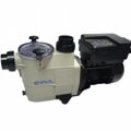 Variable speed self-priming pump for private swimming pools