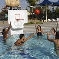 Pool Shot Products presents  an adjustable varsity Basketball water game 