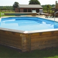 Wooden above-ground kits bring garden pool affordability