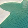 A “very natural” swimming pool solar slat 