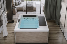 The spa specially designed to be installed in a hotel room by Aquavia Spa