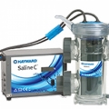 Salt chlorinator to treat large volumes of water