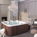 The THALAO spas with composite panelling or natural oiled wood