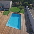 Sherry Lounge : the ne model of swimming pool by Piscines Prestige Polyester