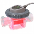 The new luminous salt chlorinator for swimming pools