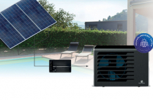 Energy self-sufficient pool heating with Polytropic