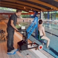 UNI KART, the first ever dipper pool lift without a motor or hydraulic system