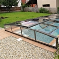 Viva by Alukov, the telescopic low pool enclosure with only one rail 