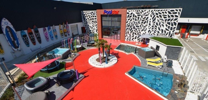 new outdoor showroom pool spa garden wellness aquafitness products poolstar