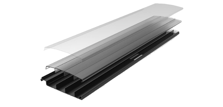 Tri- extrusion polycarbonate slats Daisy