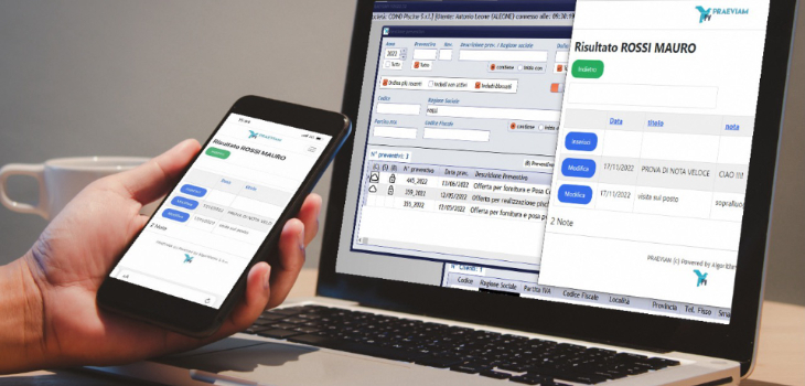 PRAEVIAM disponibile sia su PC che smartphone