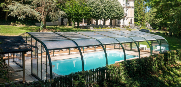 Abri piscine Tabarca avec Rotonde vue intérieure - Le Grand Domaine st François Longchamp 71130