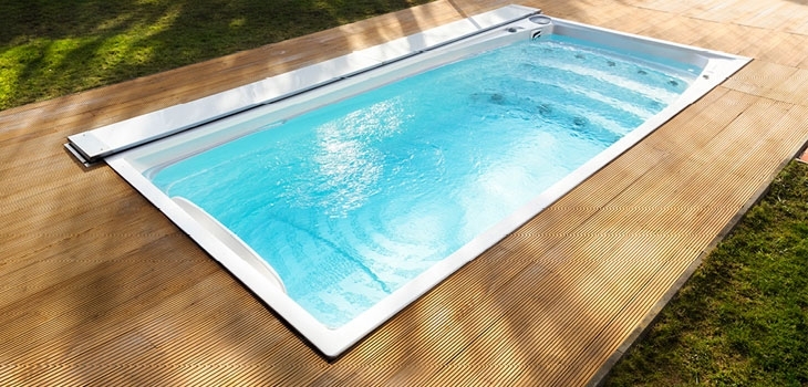 swim spa XL avec ACS Automatic Cover System couverture spa USSPA