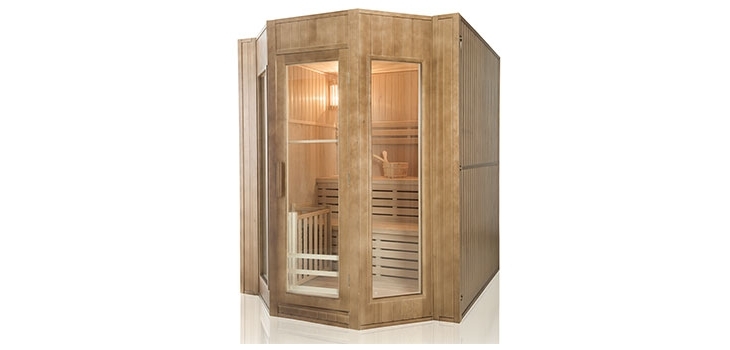 Cabine de sauna traditionnel Red Stone Poolstar