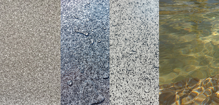 Ocean Grey, Terra Sand, Silver Moon and Silver Ice of ELBTAL