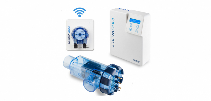 L'électrolyseur SMC sa cellule d'électrolyse et l'option de régulation pH sans fil piscines priv&am