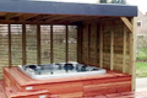 woodline,construction,bois,piscine,abri,spa,kios