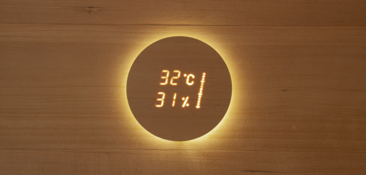 Nouveau thermomètre/hygromètre sauna Cariitti