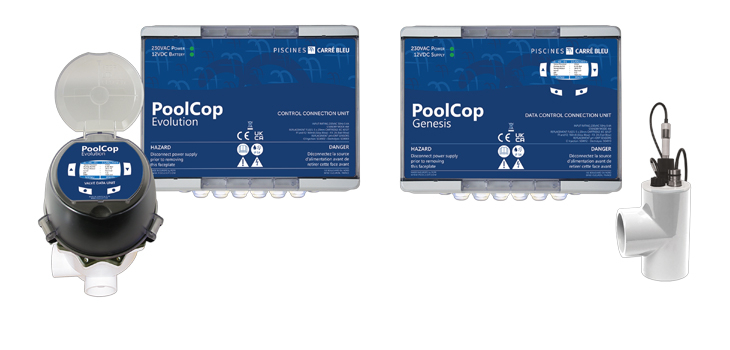 PoolCop Evolution et PoolCop Genesis aux couleurs de Carré Bleu