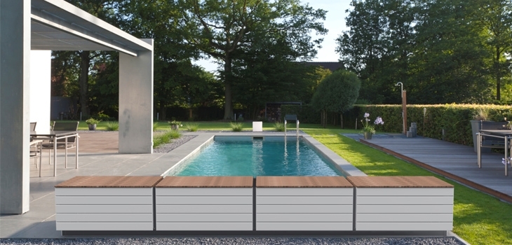 banc coffre couverture automatique piscine Zenit astralpool fluidra