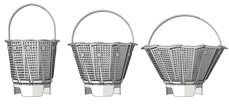 ISI-SKIM universal skimmer basket